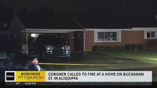 Coroner called to fire in Aliquippa