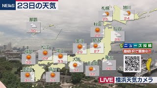 ６月23日の天気
