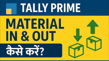 Material in And Out in Tally Prime | #materialin