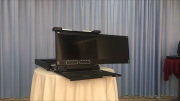 【ANNSO】Dual Rail Dual- Screen LCD Console Drawers
