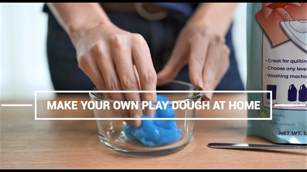 Make your own liquid starch for spray, play dough & slime, quilting
