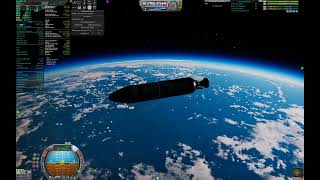 [KSP] orbiting kerbin in just 2779 expended delta V w/o any tricks & only stock sas/input