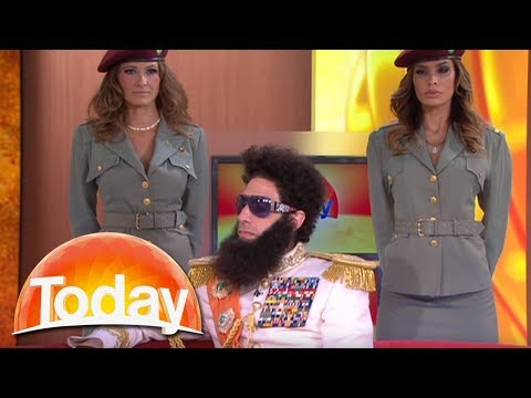 The Dictator imparts his wisdom on Aussie TV