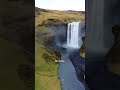 The powerful waterfall in iceland  skogarfoss iceland