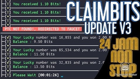 CLAIMBITS FAUCET BTC UPDATE V3 !!!! BEST FAUCET ★★★★✩