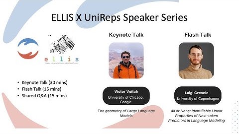 ELLISxUniReps Third Session (July 8th) - with Victor Veitch and Luigi Gresele