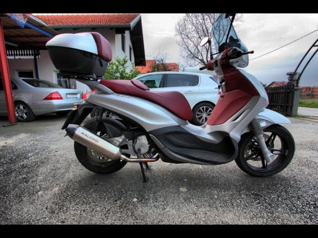 Piaggio beverly 350 sport touring malossi HD - YouTube