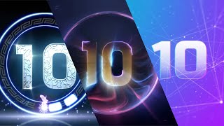 Blue Technology Sense 10 Seconds Countdown 3 Countdown