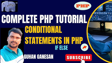 🐘PHP Crash Course for Beginners | PHP Conditional Statements | Full Stack Development | PHP in Tamil