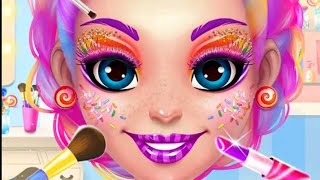 Candy makeup 🍬🍭 beauty game - sweet salon makeover screenshot 3