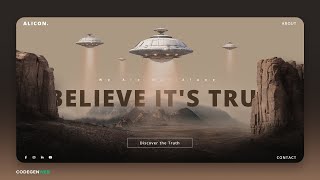 How to make an Animated Parallax Website using HTML & CSS – Full Web Design Process