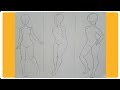 سلسلة كيف ترسمها تعلم رسم ثلاثة وضعيات جسم انمي أنثى خطوة بخطوة 