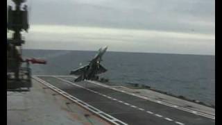 Su-33 Unsuccessful cobra landing attempt - Admiral Kuznetsov ( RuAF) screenshot 2