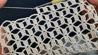 SUPERB 😍 MUY BONİTO Very Beautiful Crochet Pattern Knitting Motif 🤍 Çok Kolay Muhteşem Tığ İşi