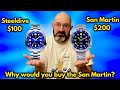 A very detailed comparisonsteeldive v san martin