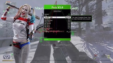 MW2 FURY V2 NON HOST & HOST MOD MENU CFW & HEN