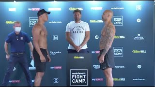 HEAVYWEIGHTS COLLIDE! - FABIO WARDLEY v SIMON VALLILY - OFFICIAL WEIGH IN (WITH EDDIE HEARN)