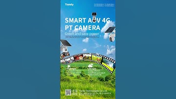 🔥 Tiandy Smart AOV 4G PT Cameras deliver 24/7 surveillance anywhere, anytime.