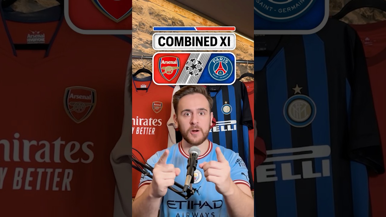 The toughest COMBINED 11🤯 ARSENAL vs PSG!  #football #soccer #championsleague #arsenal #psg
