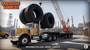 Moving Massive Construction Tyres | Drive Simulator 2020 | Android Gameplay | T Jerry