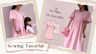 DIY Easy Wrap Dress + Sewing Patterns [ Beginner Sewing ] - PINS N PATTERNS