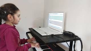 Lana Ghanem 7 years old Soft Mozart Lebanon, Busy Buzzy Bumblebee HT screenshot 3