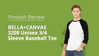 Customize and Rock this Bella Canvas 3/4 Sleeve Baseball Tee! | Awkward Styles Product Review