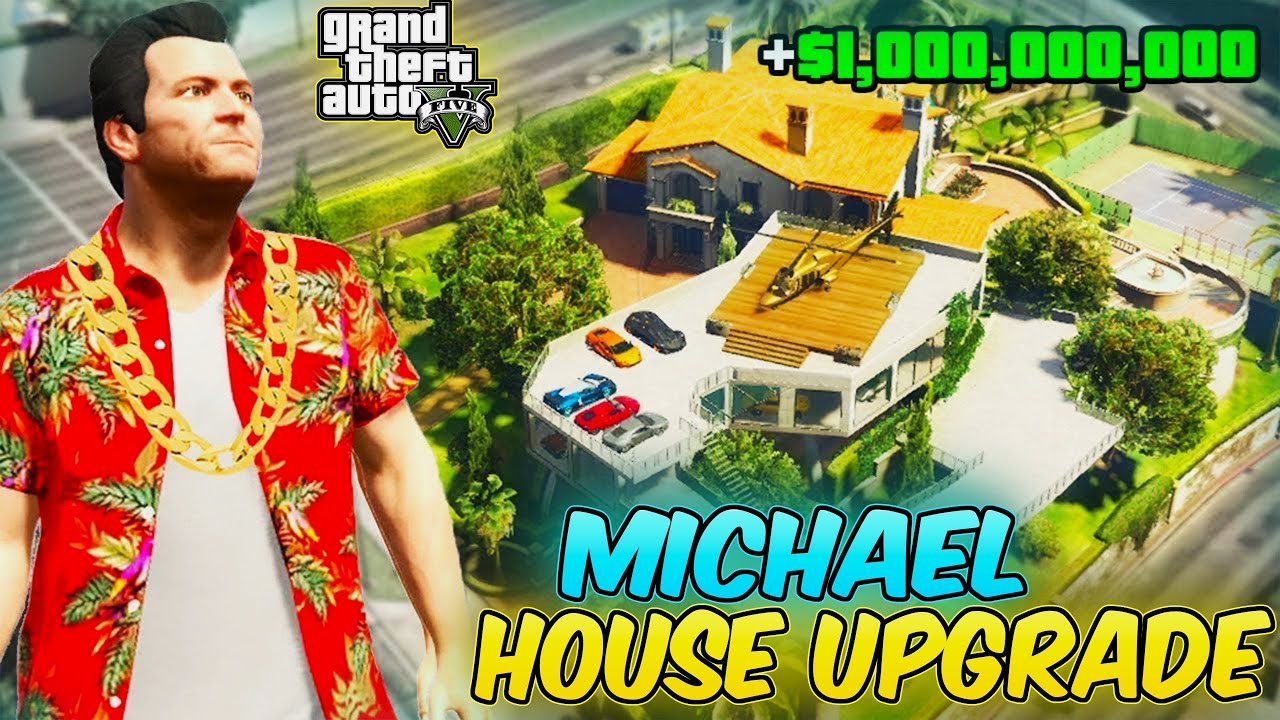 Upgrading MICHAEL'S $1,000,000,000 HOUSE in GTA 5!