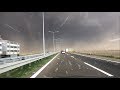 Scary storm came out of nowhere on a highway in serbia