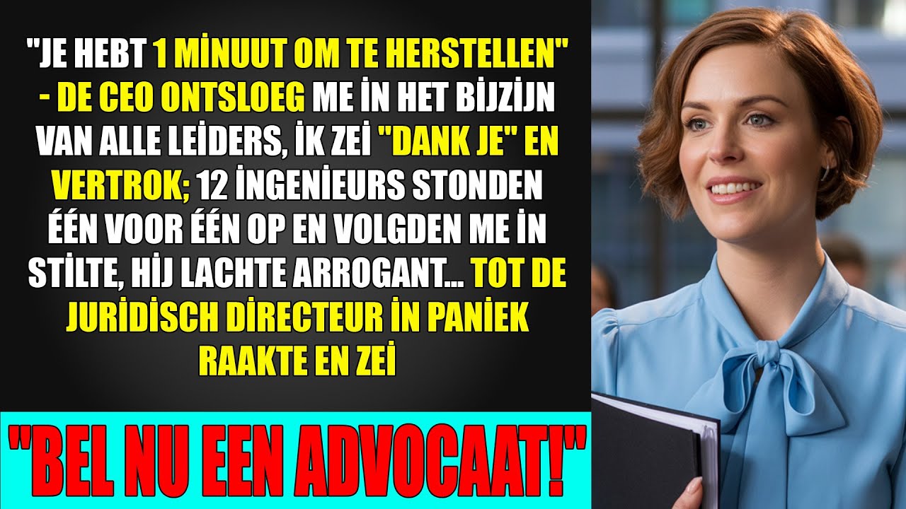 Ik knikteDank je 14dagen nadat de CEO me ontsloeg, verkocht ik een $1,1 mld patent aan de concurrent