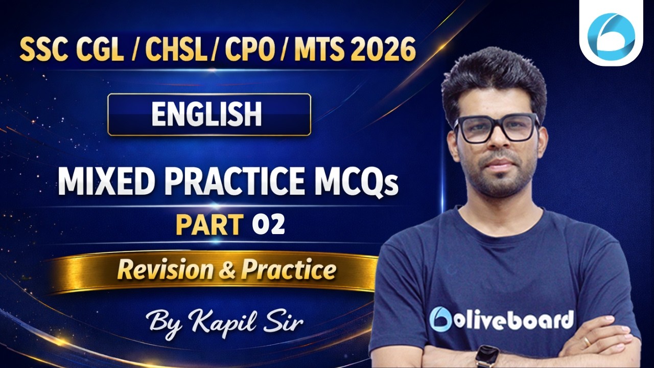 SSC English Mix Practice Questions 2026 | SSC CGL CHSL CPO MTS English ...