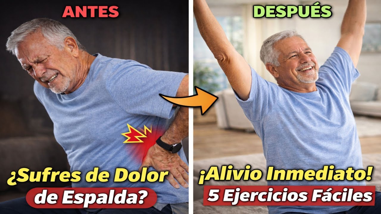 ¡El Dolor de Espalda NO es tu destino! 5 Ejercicios Sencillos para Aliviarlo Mejor que Caminar