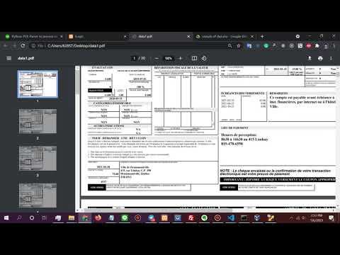 PDF Data Extraction using PHP and Python