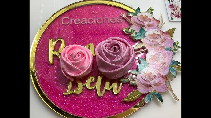 Tutorial de cómo hacer rosas de listón satinado?🥀✨#rosas #roses #rosa