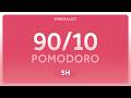 Pomodoro 90/10 Deep Work Timer | 5 Hours Pink Noise Focus
