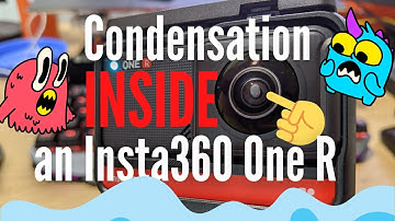 Timelapse video of Insta360 One R lens fogging up after several minutes of recording