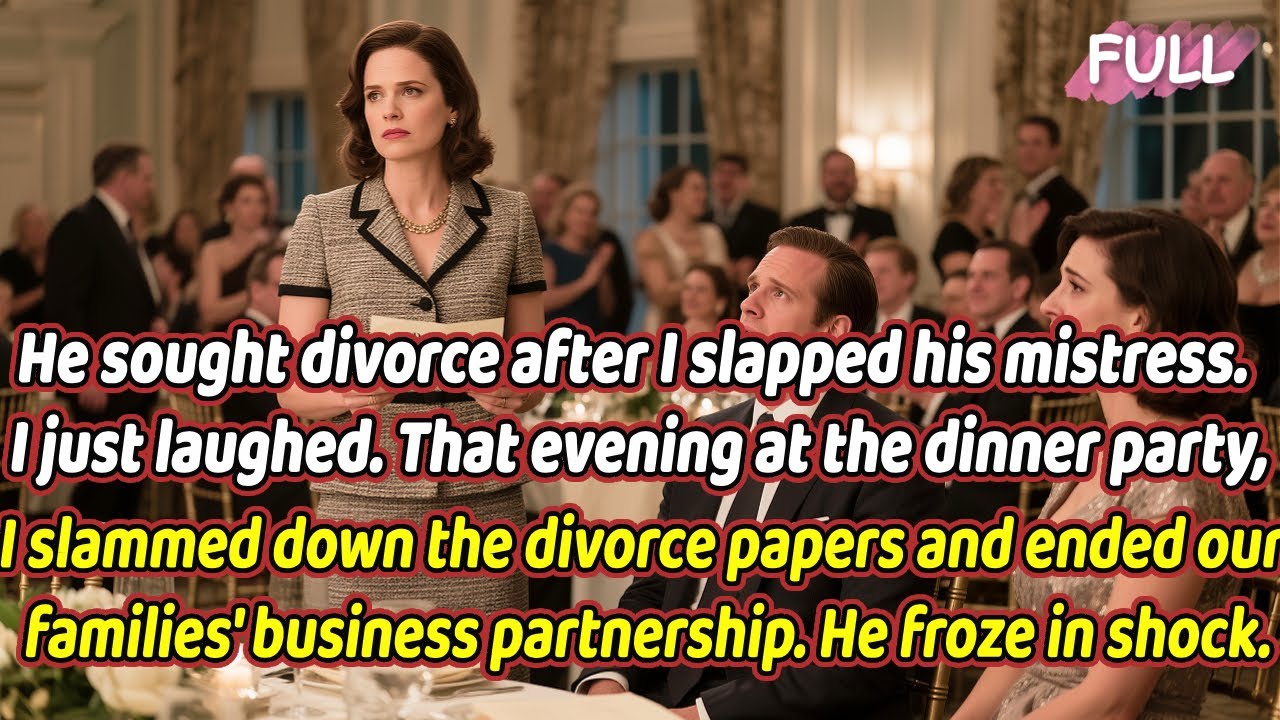 He sought divorce after I slapped his mistress. I just laughed.I slammed down the divorce papers...