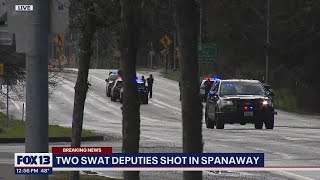 Two SWAT officers shot in Spanaway, Washington | FOX 13 Seattle