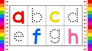 Learn to WRITE and DRAW ABCD in English | A to Z Alphabets | a for apple b for ball #abcd