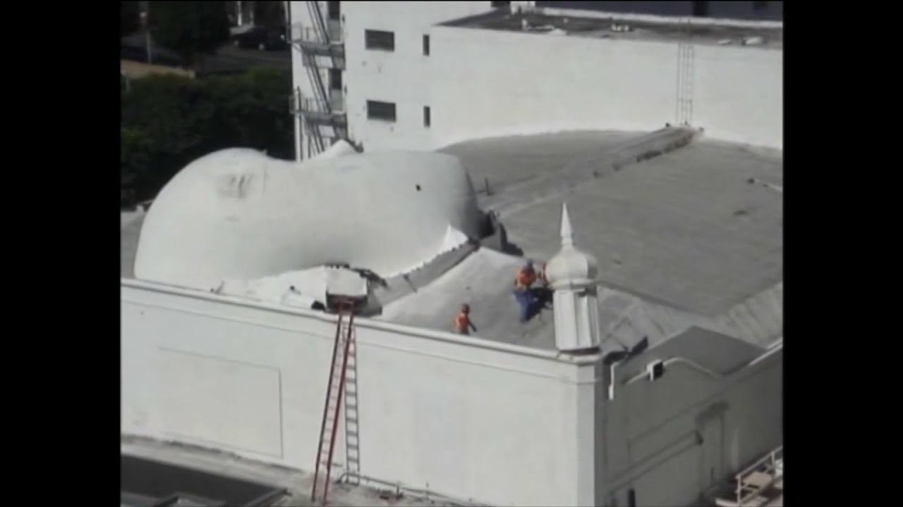 demolishing the  Beverly Theater Aug 2005