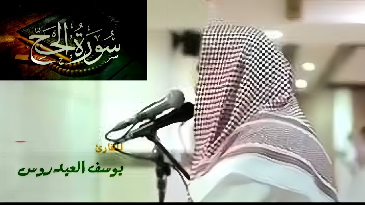 يا أيها الناس اتقوا ربكم/سورة الحج/للقارئ الشيخ يوسف العيدروس