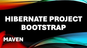 Maven-Hibernate project bootstrap