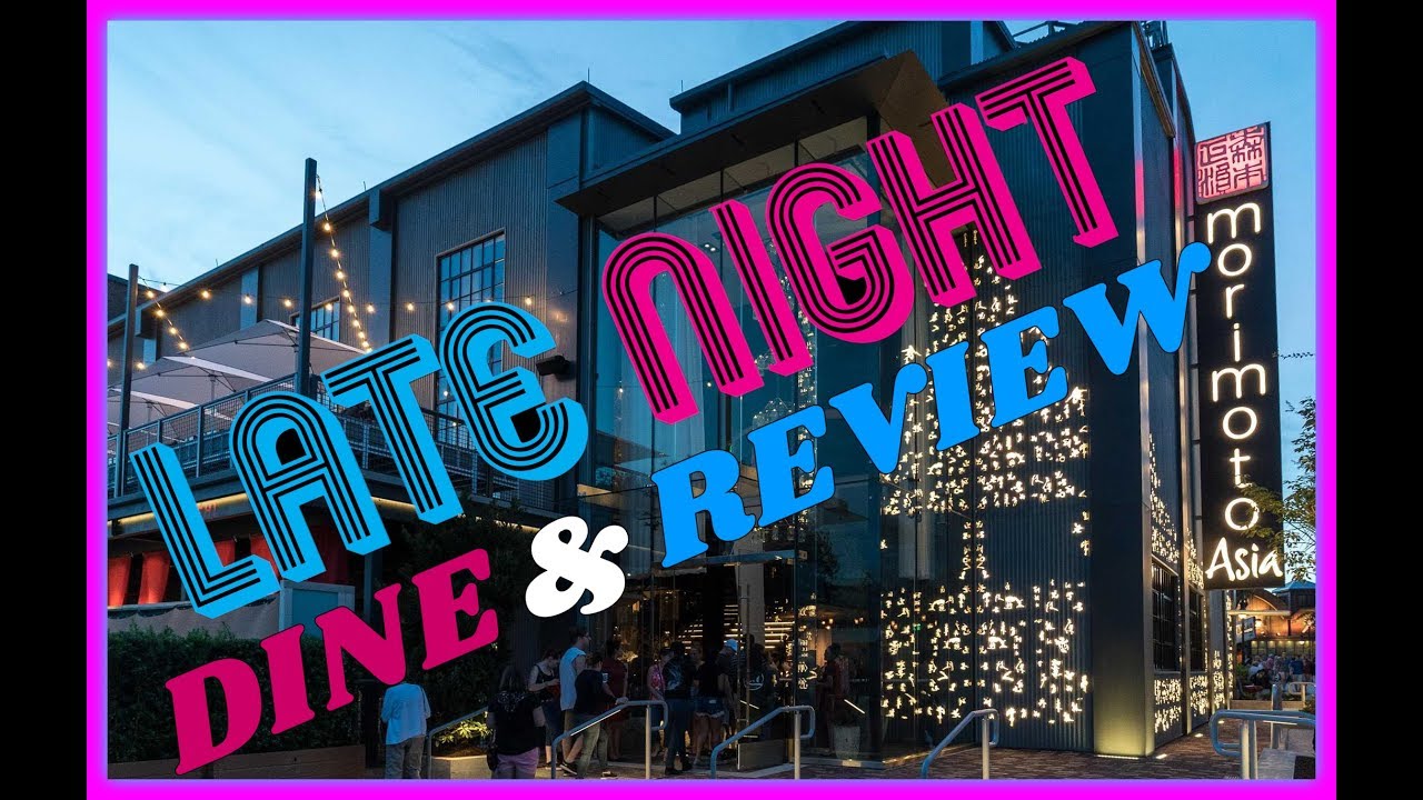 Disney Springs Morimoto Asia Dine and Review Late Night Menu - YouTube
