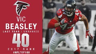 #40: Vic Beasley (LB, Falcons) | Top 100 Players of 2017 | NFL