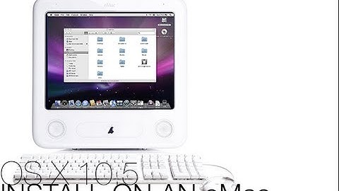 Leopard install on an eMac G4