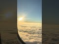 It’s always sunny above the clouds. #travel #airplane