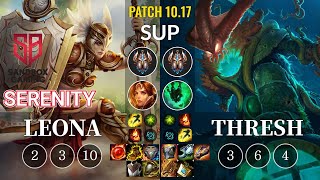 SB Serenity Leona vs Thresh Sup - KR Patch 10.17