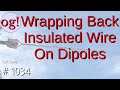 Dipoles wrapping back excess bare or insulated wire 1034