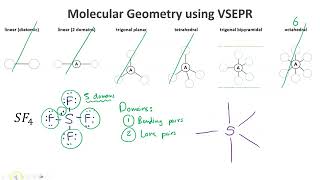 Molecular Geometry with VSEPR Theory for SF4
