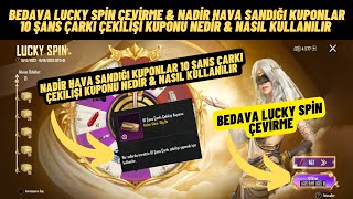 Bedava Lucky Spin Çevirme & 10 Şans Çarkı Çekilişi Kuponu & Pubg Mobile Nadir Hava Sandığı Kuponları Resimi